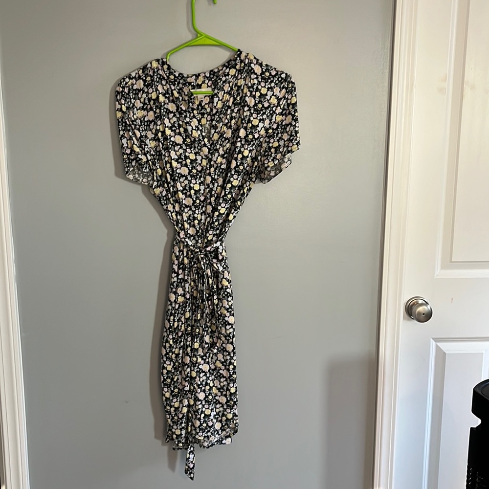 Loft size large shirt dress with pockets